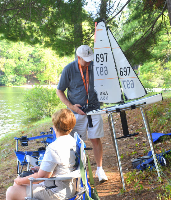 Fair weather, steady winds for Big Canoe"s model yacht club